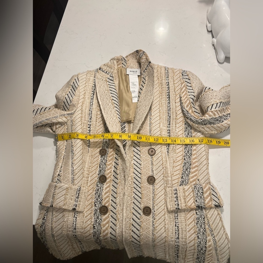Akris Punto Fringed Patchwork Tweed
Blazer Jacket Size 8 - Picture 14 of 16